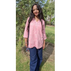 Striped Short Kurti