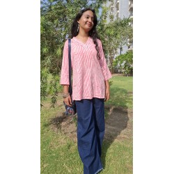 Striped Short Kurti