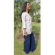 Grey Striped Short Kurti