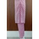 Three-Piece Cotton Motif Print Kurta Set with Pants & Dupatta