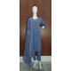 Blue Printed Cotton Suit Set with Mirror Work and Dupatta – 3 Piece Set
