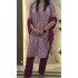 Magenta & White Printed Cotton Kurta Set with Embroidered Yoke and Dupatta
