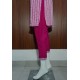 Pink & White Printed Cotton Kurta Set with Mirror Work Yoke and Dupatta