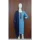 Floral Print Cotton Kurta with Embroidered Yoke and Dupatta