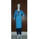 Sky Blue Floral Print Kurta with Pants & Dupatta