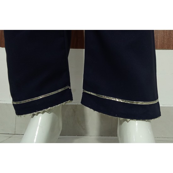 Straight-cut Cotton-blend Pants