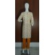 Mustard Yellow Printed Cotton Suit Set with Dupatta