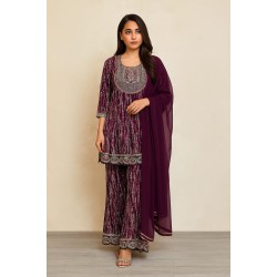 Black Fabric Reyon Suit Set