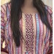 Multicolor Striped Cotton Kurta Set with Maroon Accents – 3 Piece Suit
