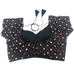 VALVET FLOWER BLOUSE